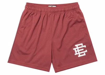 Pre-owned Eric Emanuel Men's  Ee Basic Short In Cinnabar/white