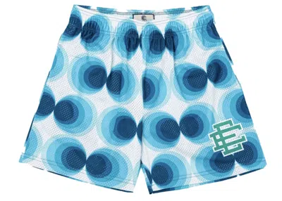 Pre-owned Eric Emanuel Men's  Ee Basic Short In Circles Blue