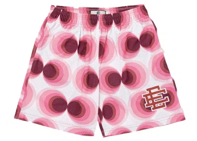 Pre-owned Eric Emanuel Men's  Ee Basic Short In Circles Pink