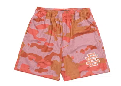 Pre-owned Eric Emanuel Men's  Ee Basic Short In Coral Camo