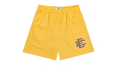 Pre-owned Eric Emanuel Men's  Ee Basic Short In Cornsilk Yellow/brown