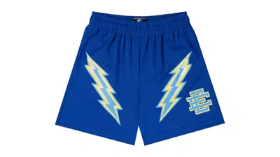 Pre-owned Eric Emanuel Men's  Ee Basic Short In Dazzling Blue/baby Blue