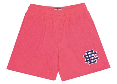 Pre-owned Eric Emanuel Men's  Ee Basic Short In Ee Pink/navy Blue