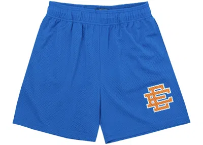 Pre-owned Eric Emanuel Men's  Ee Basic Short In Electric Blue/orange In Multi