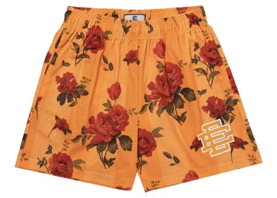 Pre-owned Eric Emanuel Men's  Ee Basic Short In Floral Gold