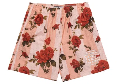 Pre-owned Eric Emanuel Men's  Ee Basic Short In Floral Pink