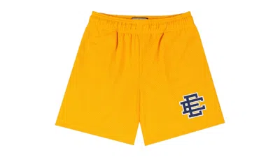 Pre-owned Eric Emanuel Men's  Ee Basic Short In Gold/navy Blue In Multi