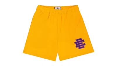 Pre-owned Eric Emanuel Men's  Ee Basic Short In Gold/violet