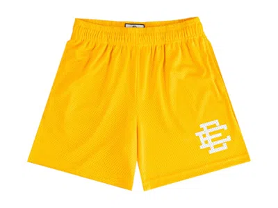 Pre-owned Eric Emanuel Men's  Ee Basic Short In Gold/white In Multi