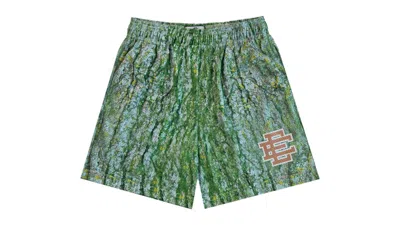 Pre-owned Eric Emanuel Men's  Ee Basic Short In Green Bark/brown