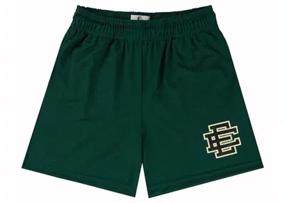 Pre-owned Eric Emanuel Men's  Ee Basic Short In Green/black In Multi