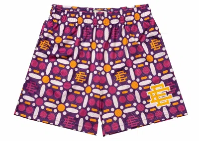 Pre-owned Eric Emanuel Men's  Ee Basic Short In Groovy Purple