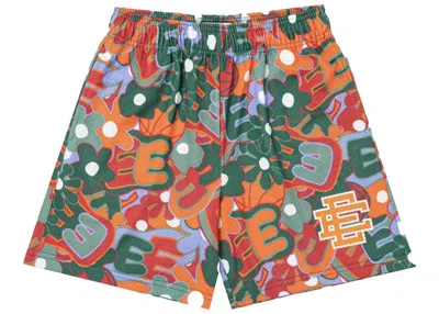 Pre-owned Eric Emanuel Men's  Ee Basic Short In Hawaiian/green