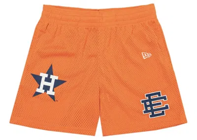 Pre-owned Eric Emanuel Men's  Ee Basic Short In Houston Astros