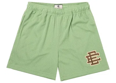 Pre-owned Eric Emanuel Men's  Ee Basic Short In Jade/mushroom In Green