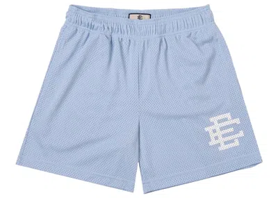Pre-owned Eric Emanuel Men's  Ee Basic Short In Kentucky Blue/white