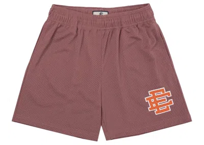 Pre-owned Eric Emanuel Men's  Ee Basic Short In Light Burgundy/orange