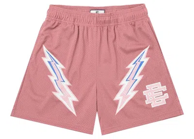 Pre-owned Eric Emanuel Men's  Ee Basic Short In Mauve Bolt