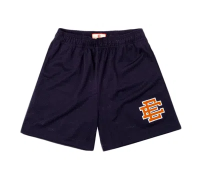 Pre-owned Eric Emanuel Men's  Ee Basic Short In Navy Blue/orange