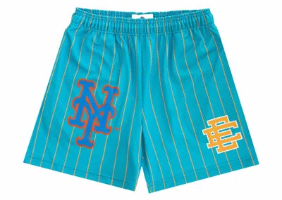 Pre-owned Eric Emanuel Men's  Ee Basic Short In New York Mets