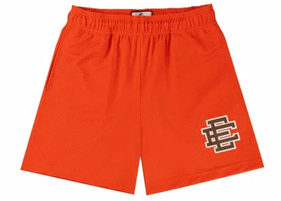 Pre-owned Eric Emanuel Men's  Ee Basic Short In Orange/brown