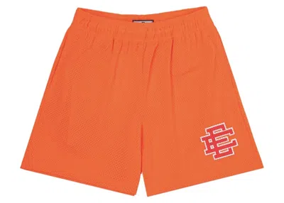 Pre-owned Eric Emanuel Men's  Ee Basic Short In Orange/red In Multi