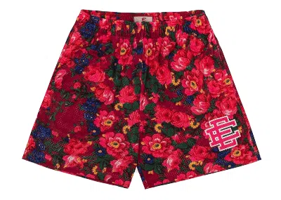 Pre-owned Eric Emanuel Men's  Ee Basic Short In Pink Garden