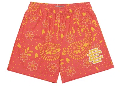 Pre-owned Eric Emanuel Men's  Ee Basic Short In Pink Paisley