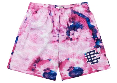 Pre-owned Eric Emanuel Men's  Ee Basic Short In Pink Tie Dye