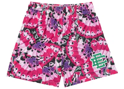 Pre-owned Eric Emanuel Men's  Ee Basic Short In Purp Butterfly In Purple