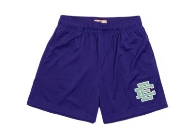 Pre-owned Eric Emanuel Men's  Ee Basic Short In Purple/seafoam