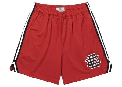 Pre-owned Eric Emanuel Men's  Ee Basic Short In Red/black In Multi