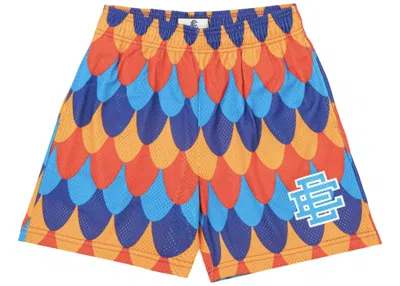 Pre-owned Eric Emanuel Men's  Ee Basic Short In Red/blue In Multi