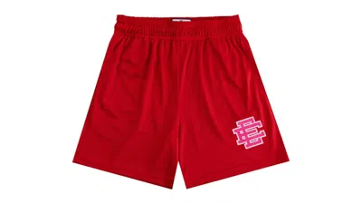 Pre-owned Eric Emanuel Men's  Ee Basic Short In Red/hot Pink