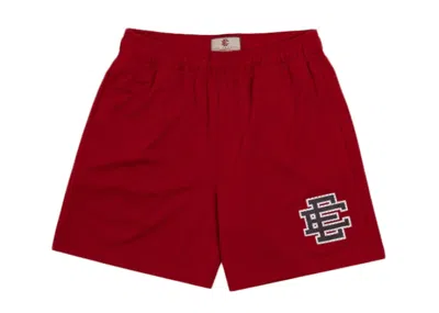 Pre-owned Eric Emanuel Men's  Ee Basic Short In Red/mauve