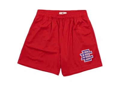 Pre-owned Eric Emanuel Men's  Ee Basic Short In Red/purple In Multi
