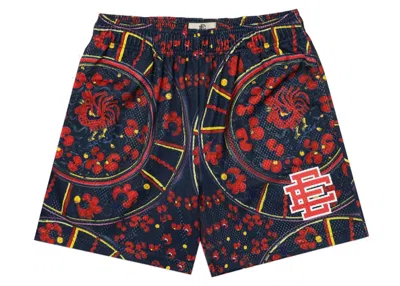 Pre-owned Eric Emanuel Men's  Ee Basic Short In Rooster Blue