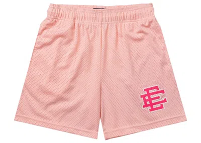 Pre-owned Eric Emanuel Men's  Ee Basic Short In Rose Quartz/neon Pink In Multi