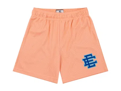 Pre-owned Eric Emanuel Men's  Ee Basic Short In Salmon/blue