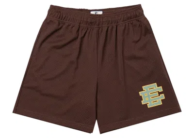 Pre-owned Eric Emanuel Men's  Ee Basic Short In Shaved Chocolate