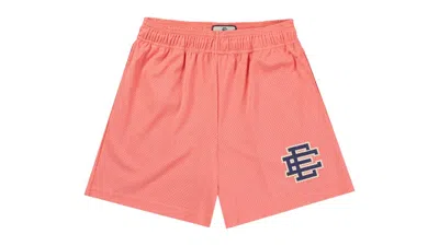 Pre-owned Eric Emanuel Men's  Ee Basic Short In Strawberry Ice Pink/navy Blue In Multi