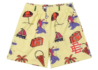Pre-owned Eric Emanuel Men's  Ee Basic Short In Surf Yellow