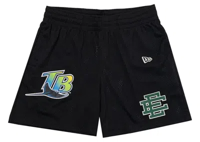 Pre-owned Eric Emanuel Men's  Ee Basic Short In Tampa Bay Devil Rays In Blue