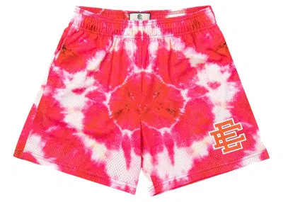 Pre-owned Eric Emanuel Men's  Ee Basic Short In Tie Dye/orange