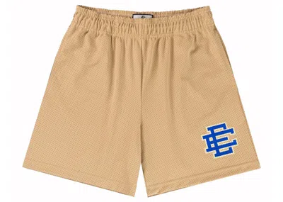Pre-owned Eric Emanuel Men's  Ee Basic Short In Vegas Gold/blue