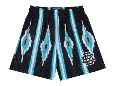 Pre-owned Eric Emanuel Men's  Ee Basic Short In Western Print/black