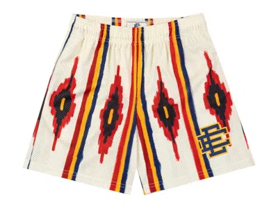 Pre-owned Eric Emanuel Men's  Ee Basic Short In Western Print/navy Blue