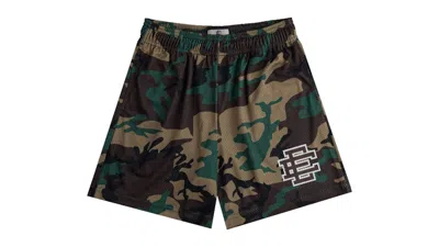 Pre-owned Eric Emanuel Men's  Ee Basic Short In Woodland Camo/brown