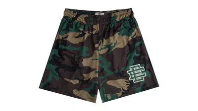 Pre-owned Eric Emanuel Men's  Ee Basic Short In Woodland Camo/green