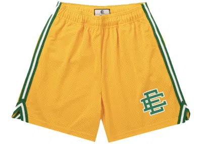 Pre-owned Eric Emanuel Men's  Ee Basic Short In Yellow/green